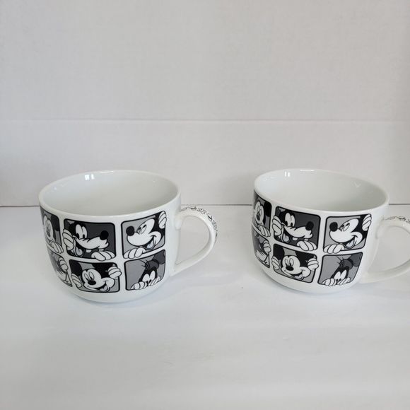 Set Of 2 Disney Mickey Mouse And Goofy Large Coffee Tea Soup‎ Cup Mug - Picture 9 of 9